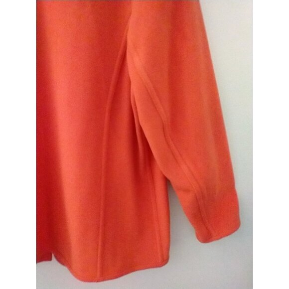 Katie Todd Women's Jacket Wool Blend Open Front Oversized Orange Poland- XL - Picture 8 of 8